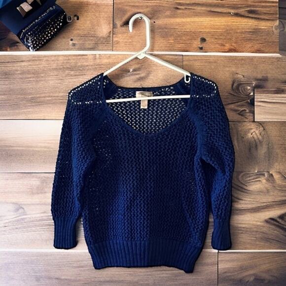 Forever 21 Women’s M Royal Blue Loose Knit Sweater Long Sleeve Pullover - Picture 1 of 4